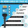 4K HDMI CABLE 7.5M HDMI LEAD BY TRUE HQ | DESIGNED IN THE UK | ULTRA HIGH SPEED 18GBPS HDMI 2.0 CORD WITH ETHERNET