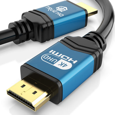 4K HDMI CABLE 20M HDMI LEAD BY TRUE HQ | DESIGNED IN THE UK | ULTRA HIGH SPEED 18GBPS HDMI 2.0 CORD WITH ETHERNET