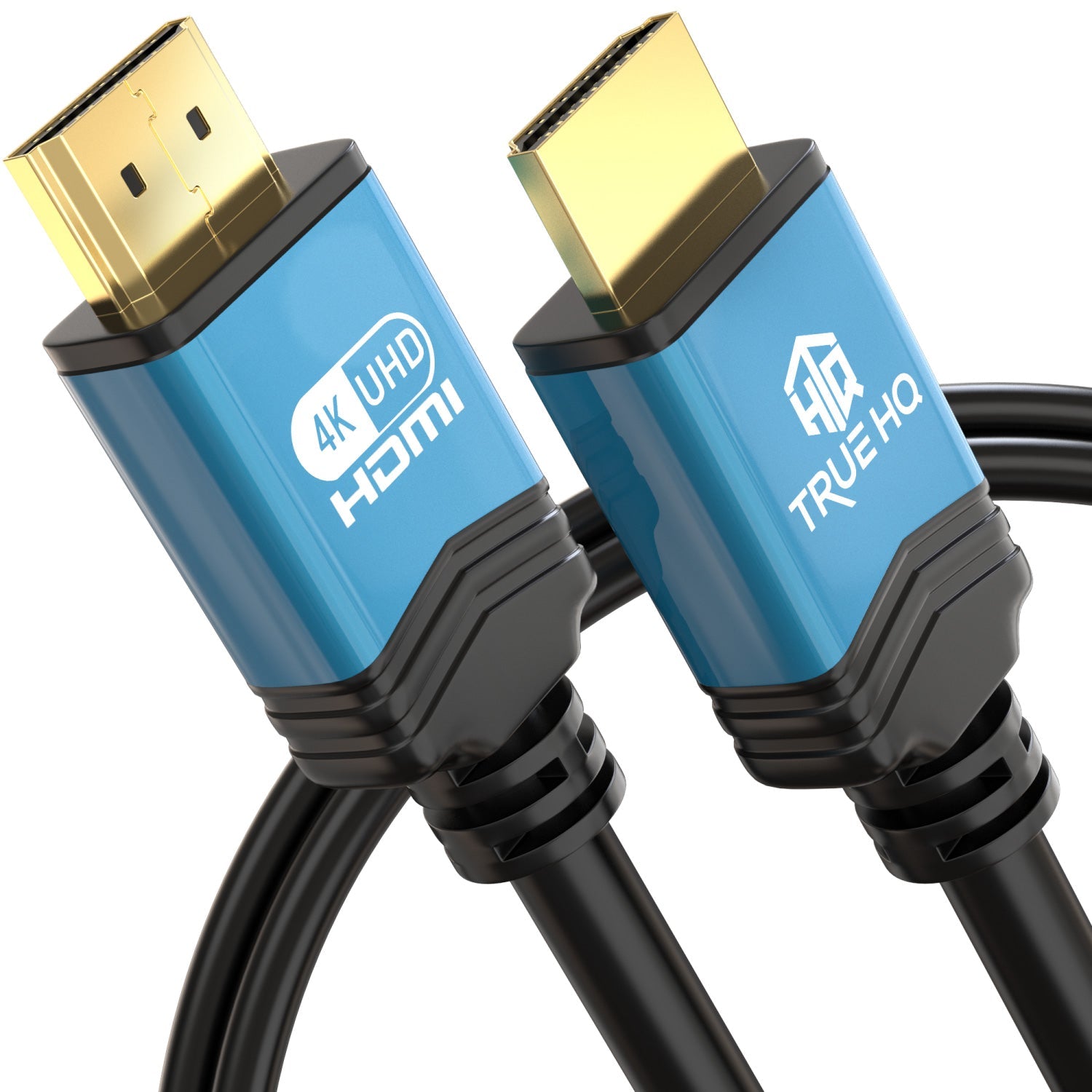4K HDMI CABLE 6M HDMI LEAD BY TRUE HQ | DESIGNED IN THE UK | ULTRA HIGH SPEED 18GBPS HDMI 2.0 CORD WITH ETHERNET