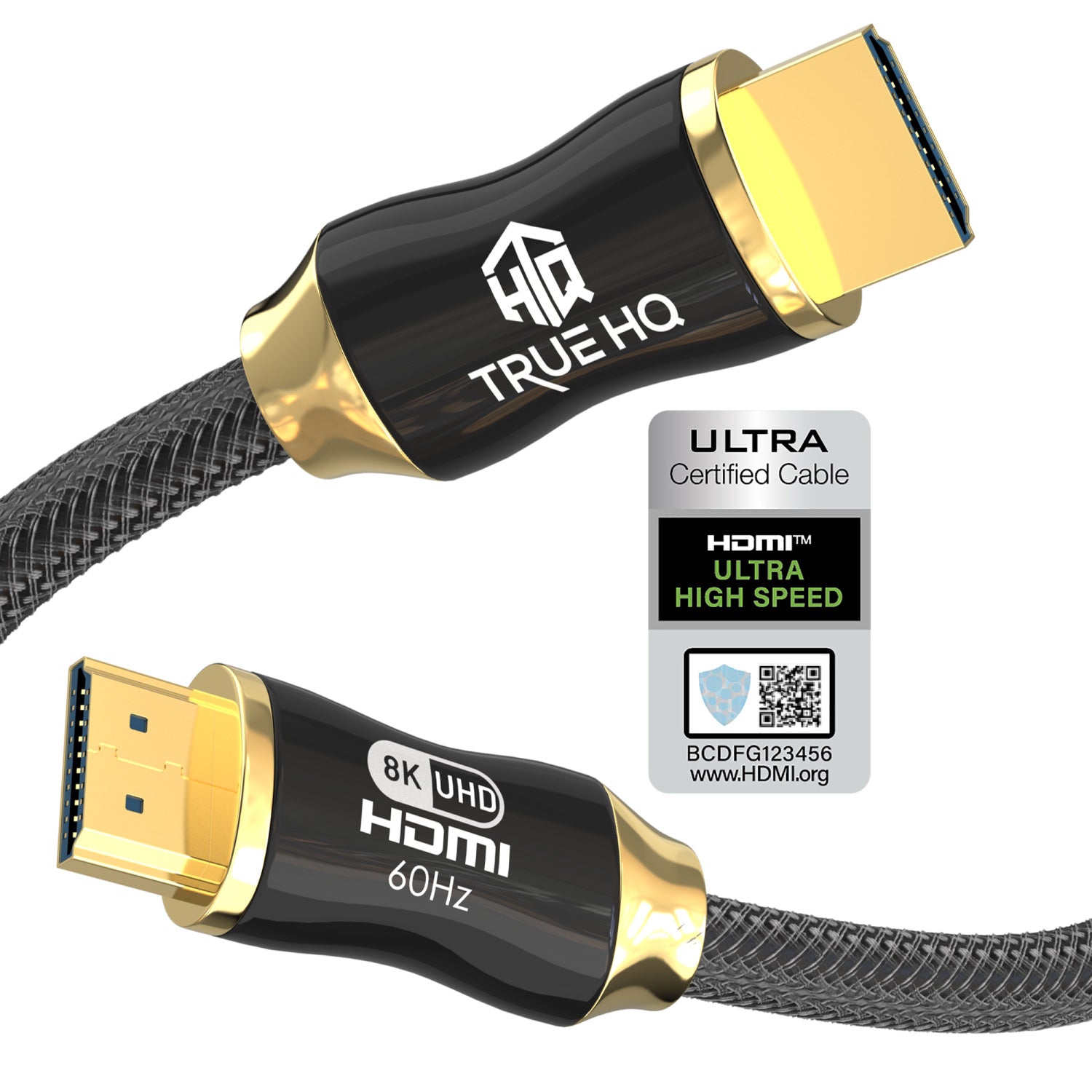 3M HDMI 2.1 Cable Certified Ultra High Speed 8K Braided 48Gbps by True HQ™