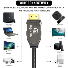 Load image into Gallery viewer, 1M HDMI 2.1 Cable 8K 48Gbps by True HQ™
