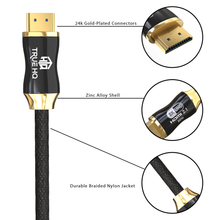 Load image into Gallery viewer, 3M HDMI 2.1 Cable Certified Ultra High Speed 8K Braided 48Gbps by True HQ™
