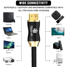 Load image into Gallery viewer, 3M HDMI 2.1 Cable Certified Ultra High Speed 8K Braided 48Gbps by True HQ™
