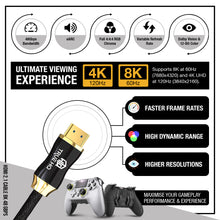 Load image into Gallery viewer, 3M HDMI 2.1 Cable Certified Ultra High Speed 8K Braided 48Gbps by True HQ™
